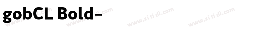 gobCL Bold字体转换